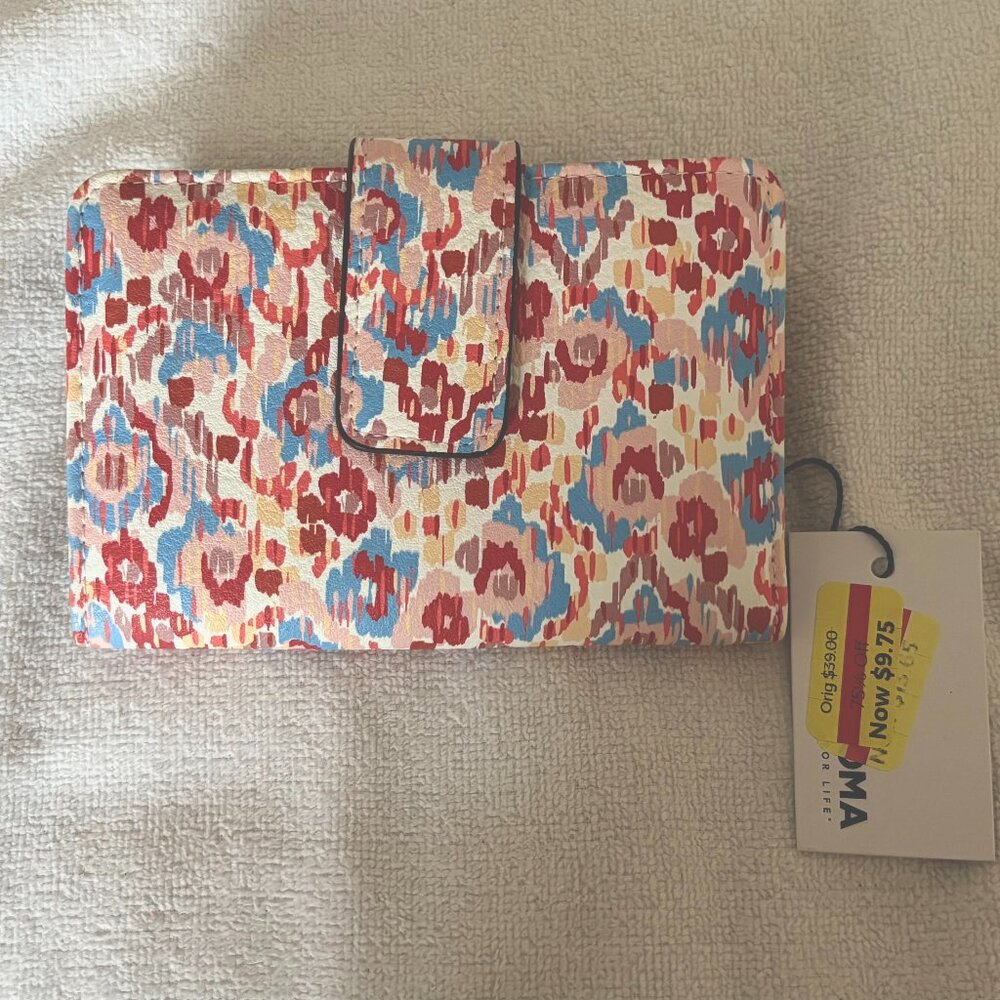Sonoma Small Wallet with coin compartment, 5.5x4, Abstract Floral print